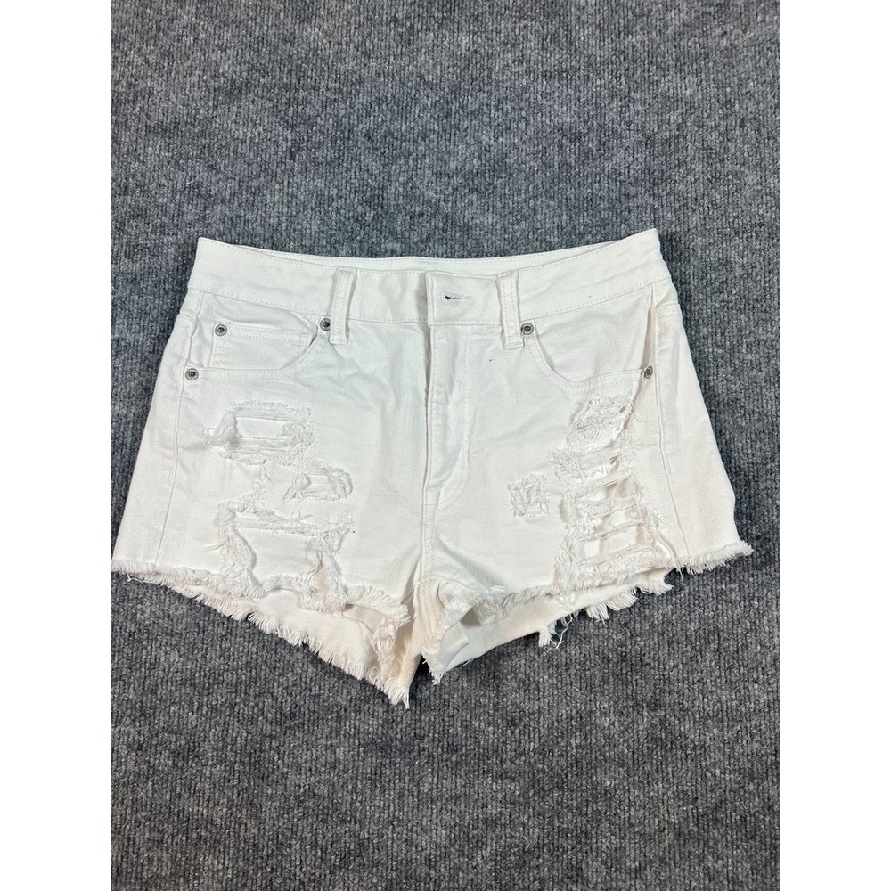 American Eagle Women's Size 6 Short Hi-Rise Jegging Super Stretch X Distressed